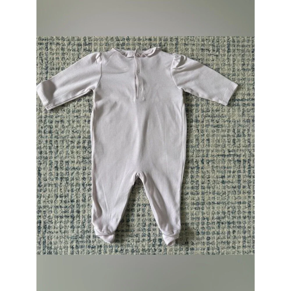 Kissy Kissy  Puppy Pink Embroidered Footie - size 6-9 months